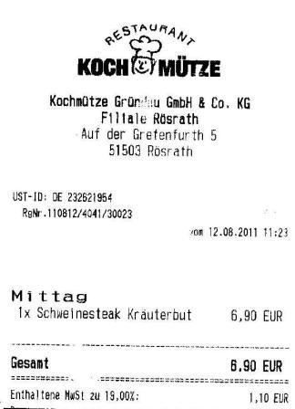 gofl Hffner Kochmtze Restaurant